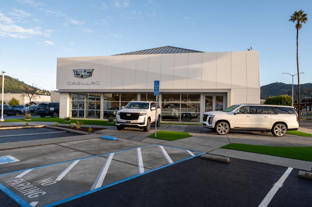 front of Cadillac Marin