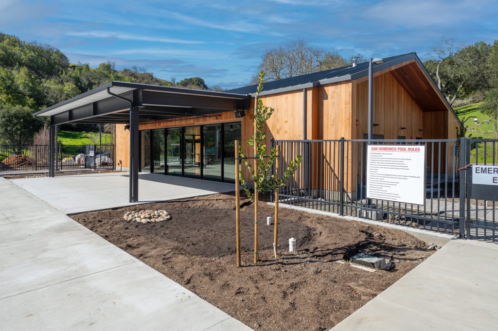 front of aquatics building